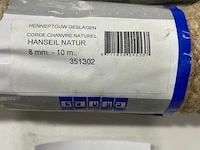 3 x geslagen heneptouw 8mm 10 meter - afbeelding 3 van  3