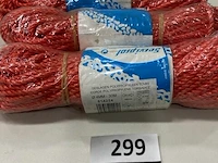 3 x geslagen polypropyleen touw 4mm 30 meter - afbeelding 1 van  3