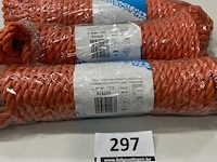 3 x geslagen polypropyleen touw 8mm 15 meter - afbeelding 1 van  3