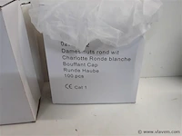 3 x haarnetje 100 stuks wegwerp - afbeelding 2 van  2