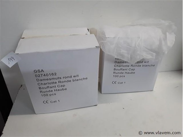 3 x haarnetje 100 stuks wegwerp - afbeelding 1 van  2