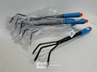 3 x hand cultivator met 3 tanden - afbeelding 3 van  3