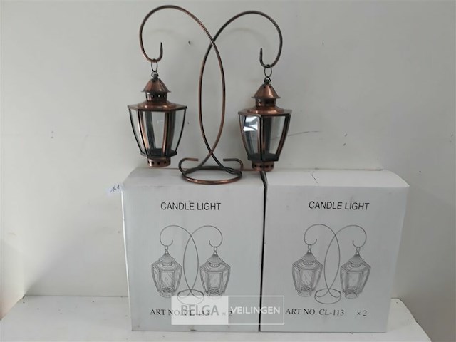 3 x hang lantaarn duo 36 cm - afbeelding 1 van  3