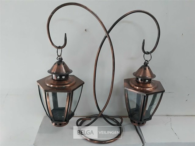 3 x hang lantaarn duo 36 cm - afbeelding 3 van  3