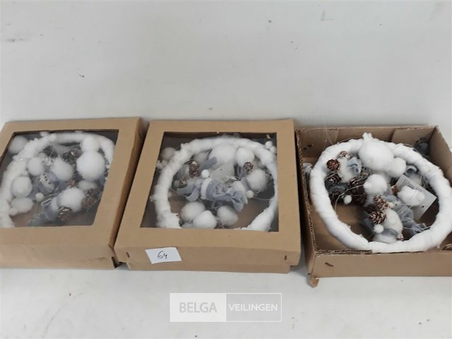 3 x hangdeco sneeuwmannen - afbeelding 3 van  3