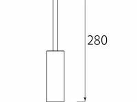 3 x hangende led-spot voor magnetische rail 48v – 20w – zwart. - afbeelding 4 van  4