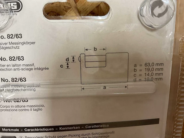 3 x hangsloten - afbeelding 4 van  6