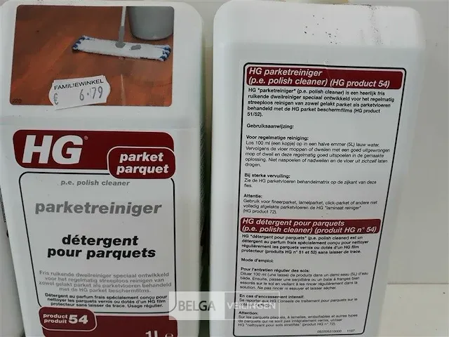 3 x hg parketreiniger voor regelmatig streeploos reinigen 1 l - afbeelding 3 van  3