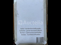 3 x houder voor tandenborstel hout - afbeelding 2 van  3