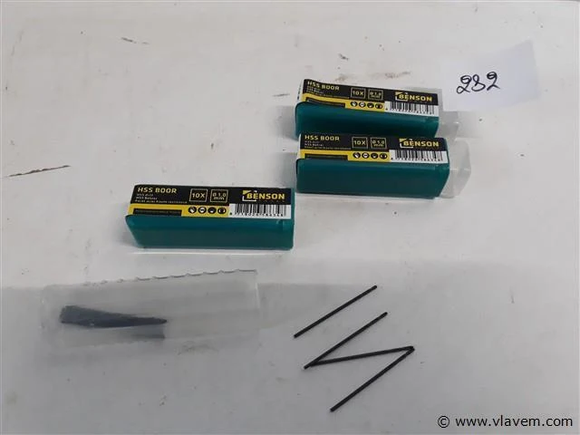 3 x ijzerboor 1,0 mm 10 stuks - afbeelding 1 van  2