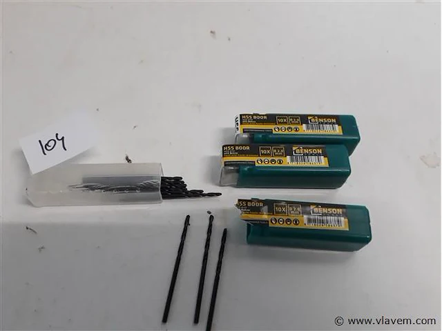 3 x ijzerboor 2,0 mm 10 stuks - afbeelding 1 van  2