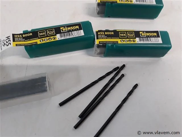 3 x ijzerboor 2,5 mm 10 stuks - afbeelding 2 van  2