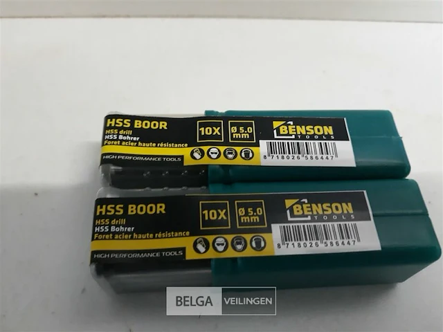 3 x ijzerboor 5,0 mm 10 stuks - afbeelding 3 van  3