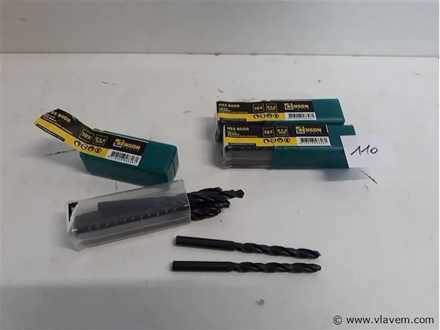 3 x ijzerboor 6,0 mm 10 stuks - afbeelding 1 van  2