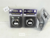 3 x inbouwdimmer zwart met afdekplaat - afbeelding 2 van  3