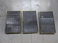 3 x kader zwart - goud - afbeelding 1 van  1