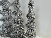 3 x kegel met paillietten 32-42-63 cm - afbeelding 3 van  3