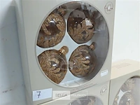 3 x kerstballen glas 4 stuks transparant - afbeelding 3 van  3
