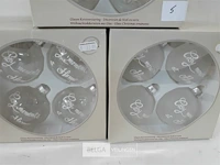 3 x kerstballen glas 4 stuks transparant - afbeelding 3 van  3