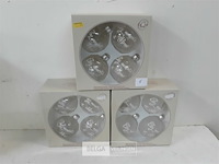 3 x kerstballen glas 4 stuks transparant - afbeelding 2 van  3