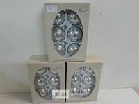 3 x kerstballen glas 6 stuks perle - afbeelding 1 van  3