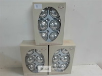 3 x kerstballen glas 6 stuks perle - afbeelding 2 van  3