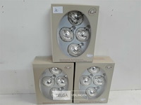 3 x kerstballen tol glas 4 stuks zilver - afbeelding 1 van  3