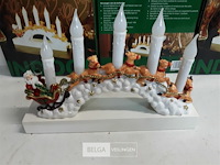 3 x kerstboog slee met lampjes - afbeelding 3 van  3