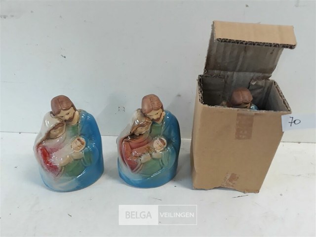 3 x kerstfiguur maria-jezus-jozef - afbeelding 2 van  3