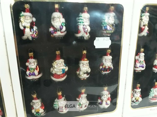 3 x kersthanger kerstman glas 12 stuks - afbeelding 3 van  3
