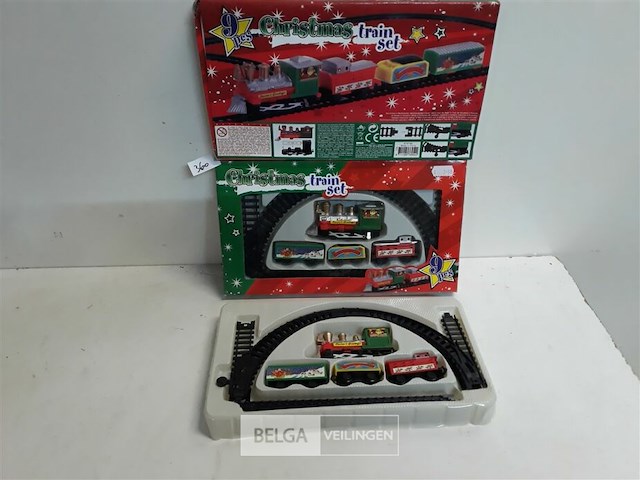 3 x kersttrein in set 9 delig - afbeelding 2 van  3