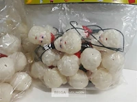 3 x kerstverlichting 20 l met kerstmanhoofd - afbeelding 3 van  3
