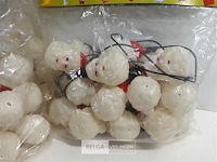 3 x kerstverlichting 20 l met kerstmanhoofd - afbeelding 3 van  3