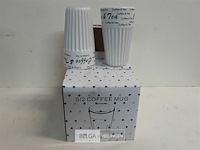 3 x koffie of thee mok 14 cm 2 stuks - afbeelding 1 van  3
