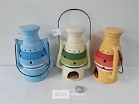 3 x lantaarn met t-lichtje - afbeelding 2 van  3