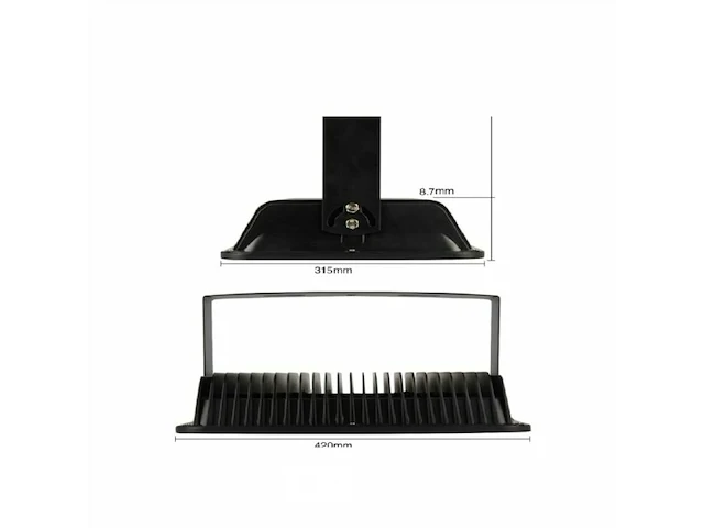 3 x led breedstraler 300w - 6500k koud wit - afbeelding 4 van  6