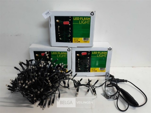 3 x led clusterverlichting warm wit 400 l kabel 3 m - afbeelding 1 van  3