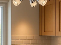 3 x led plafondlamp – 3 spots – di01 – 5w – 4000k – neutraal wit – zilver - afbeelding 1 van  4
