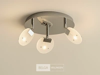 3 x led plafondlamp – 3 spots – hl7160l – max. 3 x 5w – 4000k – neutraal wit – zilver - afbeelding 3 van  5