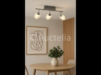 3 x led plafondlamp – 3 spots – hl7163l – 5w – 4000k – neutraal wit – zilver - afbeelding 3 van  4