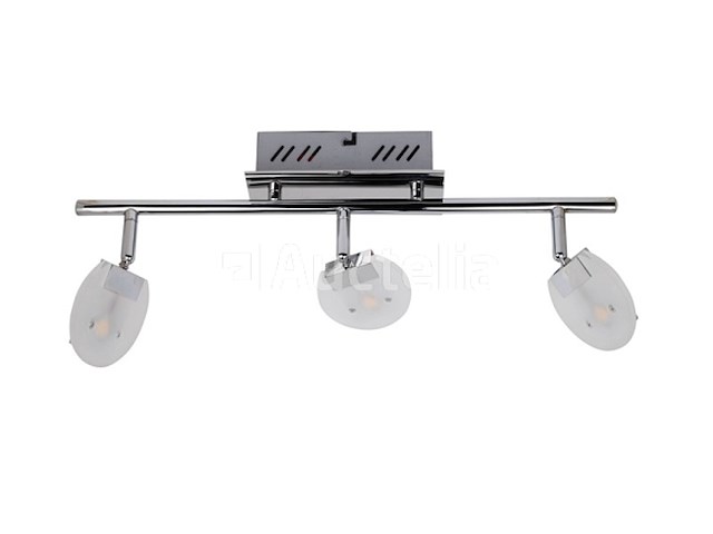 3 x led plafondlamp – 3 spots – hl7163l – 5w – 4000k – neutraal wit – zilver - afbeelding 2 van  4