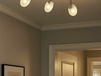 3 x led plafondlamp – 3 spots – hl7163l – 5w – 4000k – neutraal wit – zilver - afbeelding 3 van  5