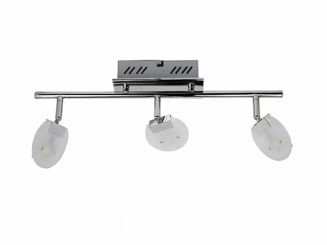 3 x led plafondlamp – 3 spots – hl7163l – 5w – 4000k – neutraal wit – zilver - afbeelding 5 van  5