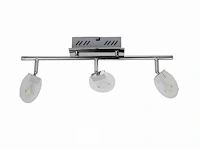 3 x led plafondlamp – 3 spots – hl7163l – 5w – 4000k – neutraal wit – zilver - afbeelding 5 van  5