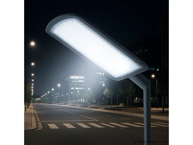 3 x led straatverlichting 200w – 6500k koud wit – ip65 waterdicht – 20.000 lm - afbeelding 1 van  6