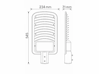 3 x led straatverlichting 200w – 6500k koud wit – ip65 waterdicht – 20.000 lm - afbeelding 4 van  6