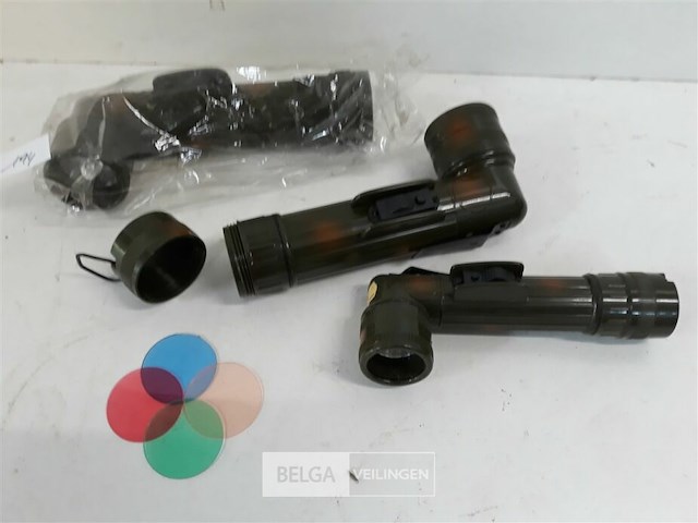 3 x leger zaklamp met kleurenfilter - afbeelding 3 van  3