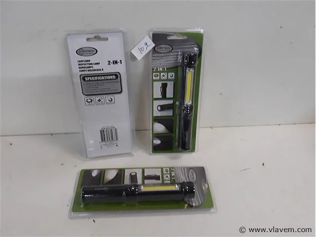 3 x looplamp zaklamp 2 in 1 - afbeelding 1 van  2