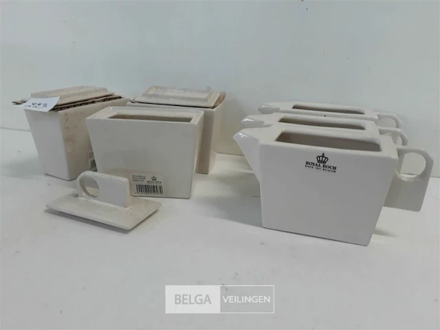 3 x melkkan + 3 x suikerpot royal boch - afbeelding 3 van  3
