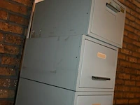 3 x metalen dossierkast met 1 lade - afbeelding 1 van  4